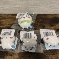 ちいかわ ハチワレだらけくじ ぬいぐるみバッジ マスコット 4点セット