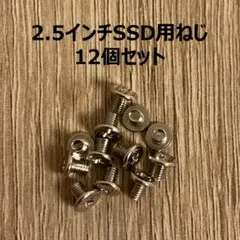 【ADATA製・新品】2.5インチSSD用 ミリネジ M3×4㎜（12個セット）