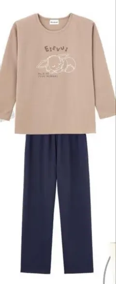 ポケモン ルームウェア 上下セット M イーブイ　パジャマ　レディース