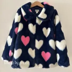 Hatley ハート柄 フェイクファーコート アウター