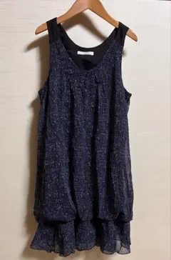 【after all】ノースリーブ チュニック ネイビー系