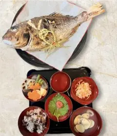 お食い初め用 赤黒器セット　初節句　食器