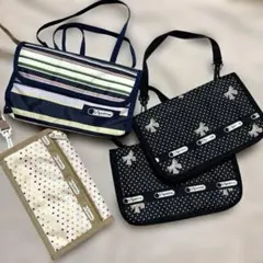 《未使用》レスポートサック　雑誌付録４点まとめ売り　キャンディドッツ　ストライプ