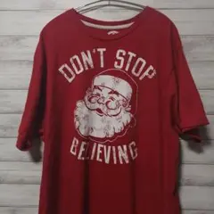 サンタクロース　Tシャツ　XL　クリスマス　USA古着