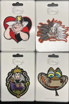 ディズニー ヴィランズ アイロンパッチセット 4種