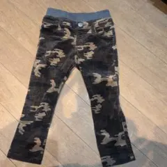 迷彩柄コーデュロイ長ズボン