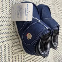 《新品、未使用》familiar ベビーシューズ ネイビー デニム風13.5㎝