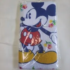 ミッキーミニー 花柄タオル