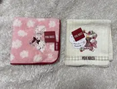 PINK HOUSE タオルハンカチ 2枚セット タグ付き　新品のサムネイル