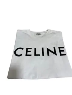 CELINE セリーヌ ホワイト ロゴ Tシャツ プリント