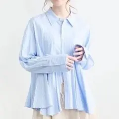 完売品】ココディール 新品タグ付 パールモチーフペプラムシャツ