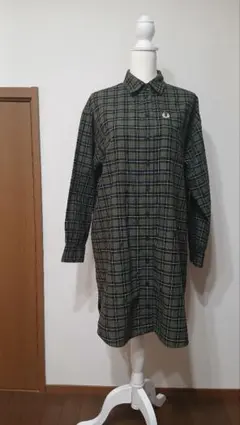 FRED PERRY チェック柄 長袖シャツ