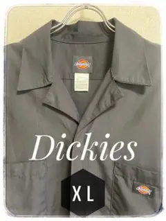 XL 【Dickies】黒 ブラック 半袖 オーバーオール つなぎ 大きいサイズ
