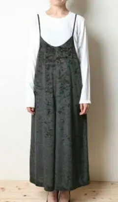 【美品】IENA イエナ ベロアキャミソール サロペット 38 ブラック