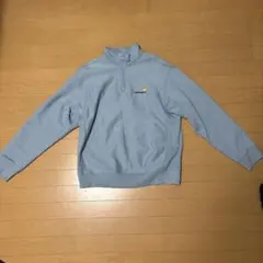 Carhartt ライトブルー ハーフジップ トレーナー