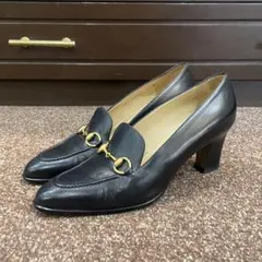 GUCCI グッチ パンプス ホースビット レザー ブラック