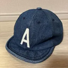 プティマイン　イニシャルキャップ　54cm デニム