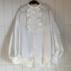 MARILYN MOON マリリンムーン タックフリルブラウス