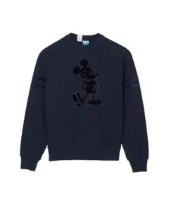 新品定価3.3万エヌハリウッド　ミッキー　スウェット　パーカーネイビー38