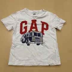 GAP キッズ Tシャツ 消防車プリント ホワイト 3歳　100㎝のサムネイル