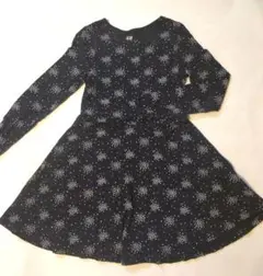 H&M 黒 長袖 ワンピース