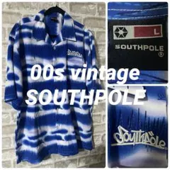 ビンテージ 00s SOUTHPOLE メンズL アロハシャツ　半袖シャツ　総柄のサムネイル
