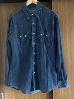 Blue Blue ダークブルー デニムシャツ　3