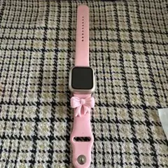 再値下げ！Apple Watch リボン付きピンクバンド