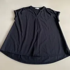 GLOBAL WORK ブラック Vネック シャツ L