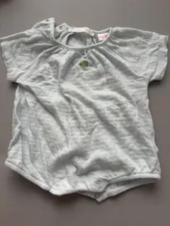 ZARA BABYライトブルー 半袖ロンパース 0-1ヶ月
