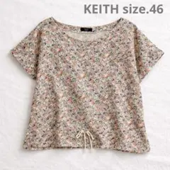 50美品　大きいサイズ KEITH フラワー　トップス　17号のサムネイル