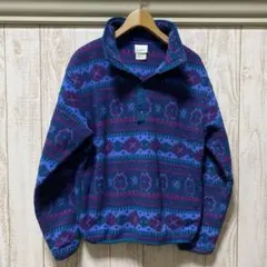 70年代 80年代 L.L.Bean アメリカ製 総柄 フリース