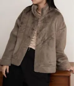 ファーショートコート