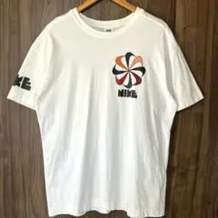 希少XL NIKE/ナイキ ゴツナイキtシャツ 風車ロゴ復刻 メンズ ホワイト