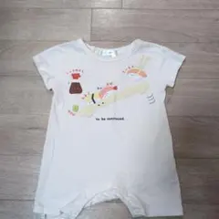 値下げ　バースデー　美品半袖ロンパース　UNIQLO肌着帽子おまけつき