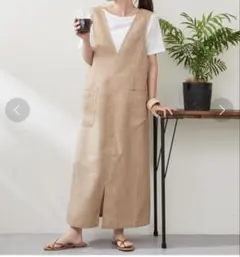 最終値下げ新品未使用 チャオパニックティピー インナー付きリネン　ワンピース