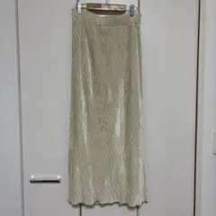 ローリーズファーム シャイニーベロアタイトスカート アイボリー