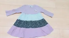 小花柄が可愛い切替ワンピース SLAP SLIP サイズ　80cmのサムネイル
