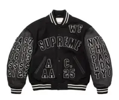 supreme Pebbled Leather Varsity Jacket - メルカリ