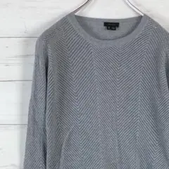 セオリー ニット 長袖 薄手 綿 カシミヤ メッシュ 灰 グレー S P