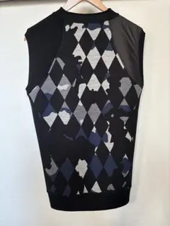 ROCK DUDE 黒 ニットベスト メンズ　サイズ 3