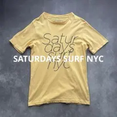 サタデーズサーフニューヨーク ロゴTシャツ 半袖 イエロー系 メンズS
