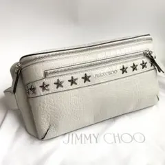 【極美品】JIMMY CHOO スタースタッズ ボディバッグ ウエストポーチ