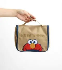 SESAME STREET セサミストリートトラベルポーチ　エルモ　パピヨネのサムネイル