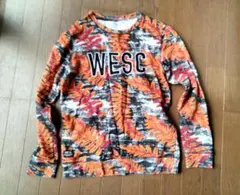 wesc ウィーエスシー　トレーナー　カットソー　Tシャツ 総柄　ボタニカル