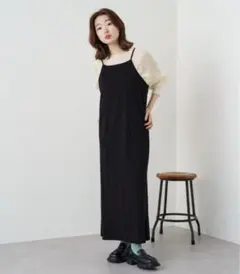 Kastane キャミソールワンピース　ブラック　黒