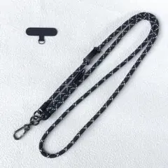 スマホショルダーストラップ ブラック・ホワイト