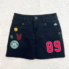 パーリーゲイツ ストレッチ　ミニスカート 刺繍　ワッペン　冬　ゴルフ　M