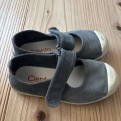 Cienta 28 グレー キッズ　シューズ　ベルクロ