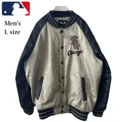 MLB シカゴ　ホワイトソックス スタジャン メンズ L ネイビー グレーのサムネイル